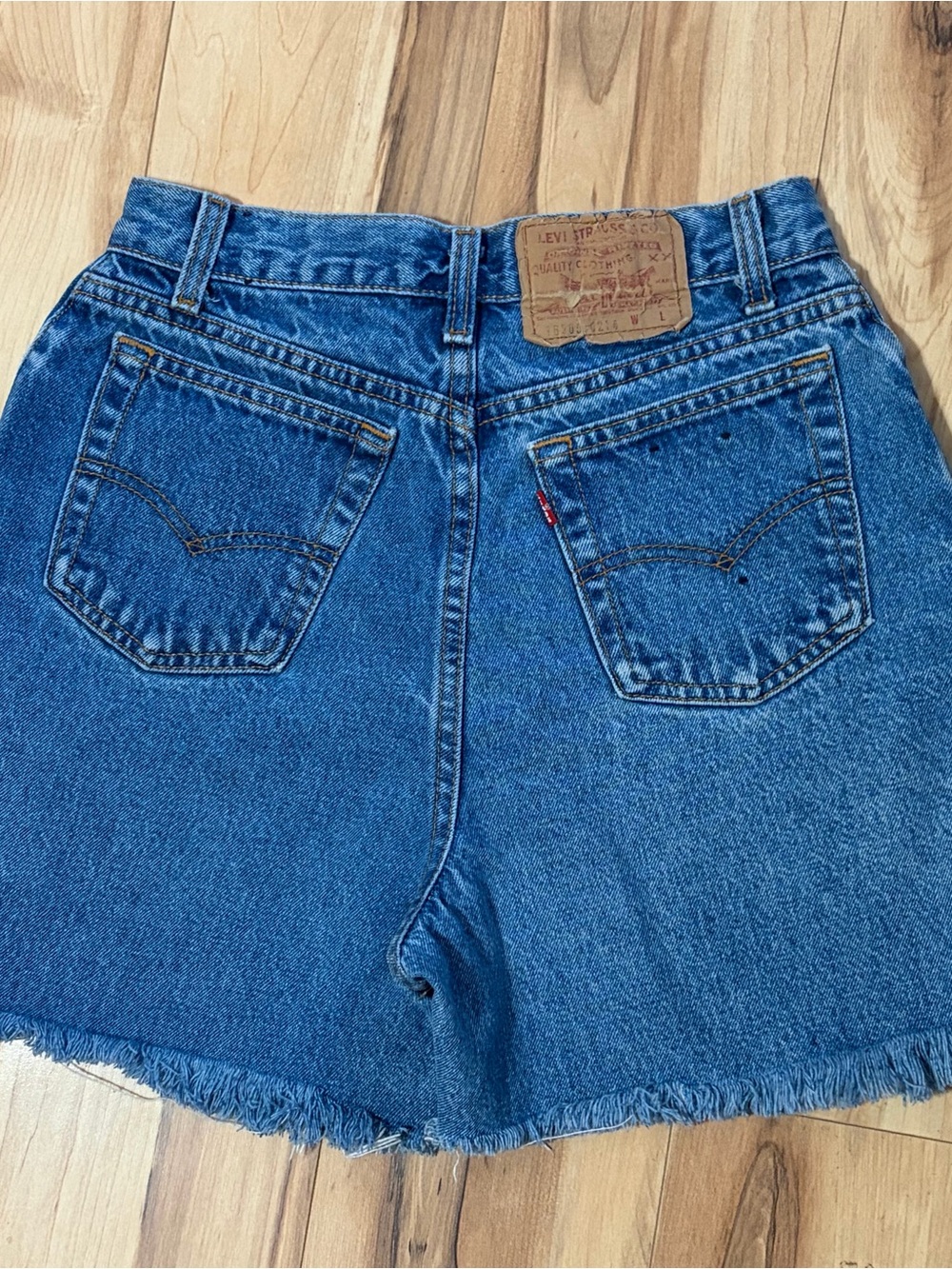 Levi's Women's Denim Cutoff Shorts in Blue